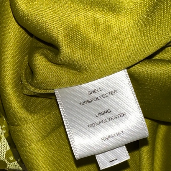 Vicky Tiel Women's Sequin Midi Belted Apple Green Long Sleeve Scoop Neck Size 2X - Picture 11 of 13